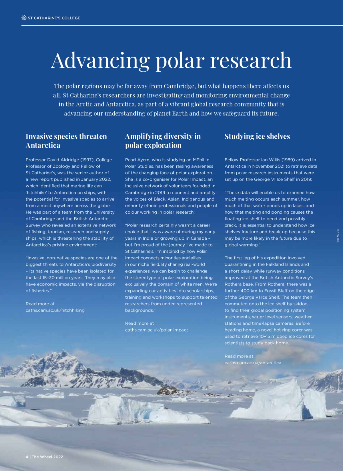 The Wheel 2022 — page 4: Advancing polar research